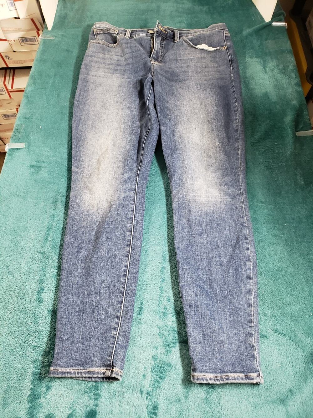 Lucky Brand Jeans Size 12 Womens Blue Stretch Pants Mid Rise Ava Skinny